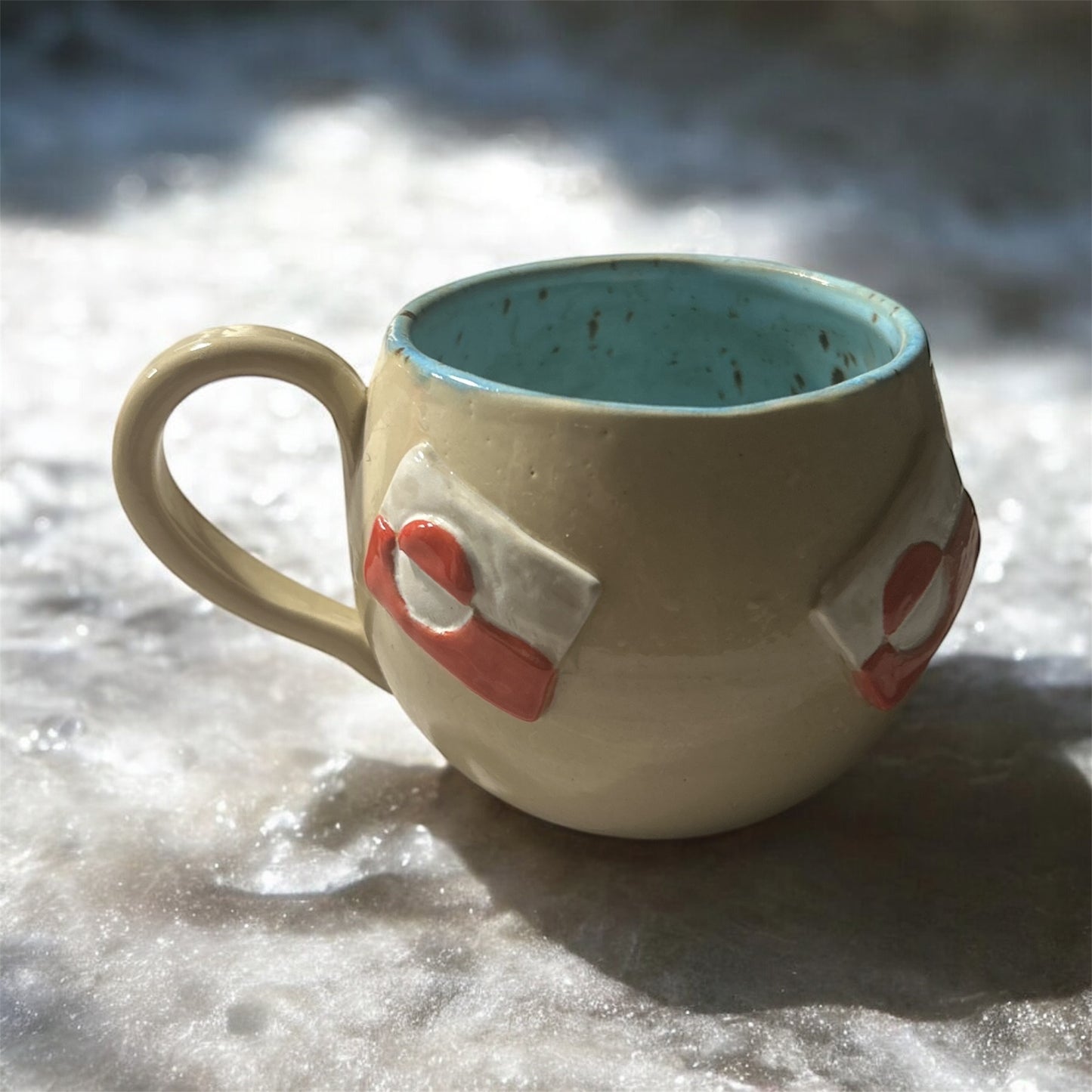 Håndlavet stentøjs krus