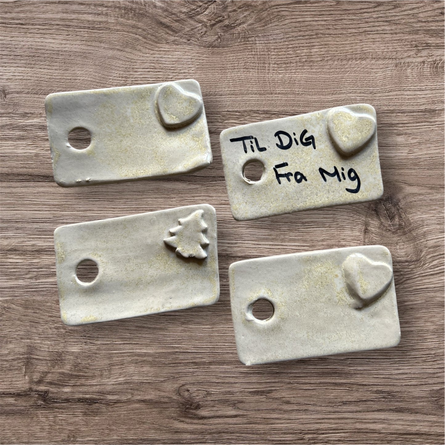 Genanvendelige til og fra kort sæt med 4 stk