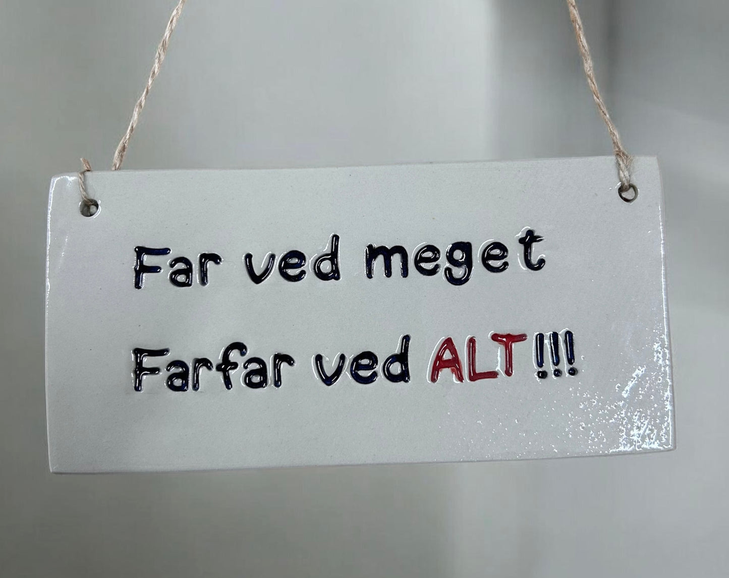 Håndlavet skilt / ophæng