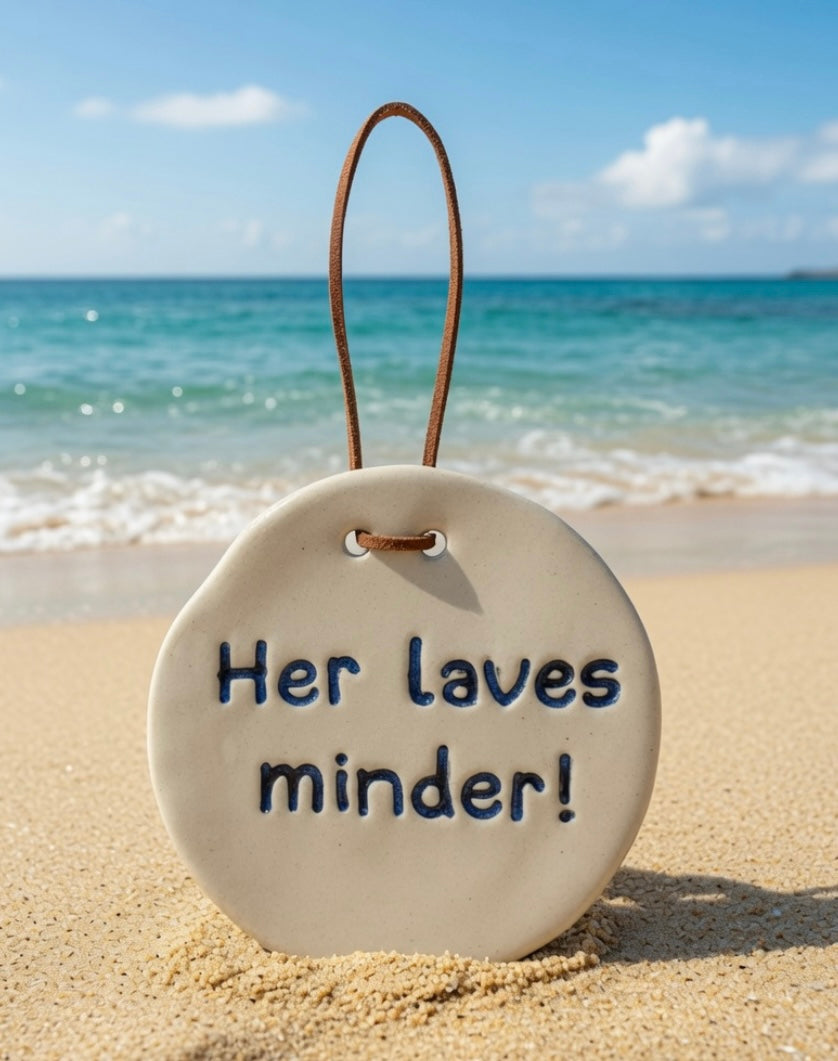 Her laves minder – håndlavet keramikskilt ❤️