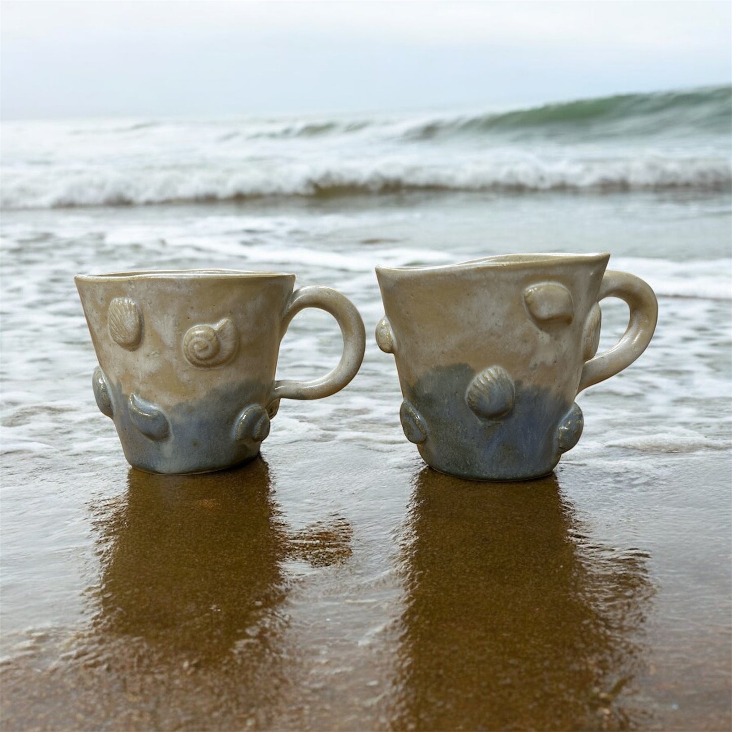 2 stk unikke strand inspireret krus