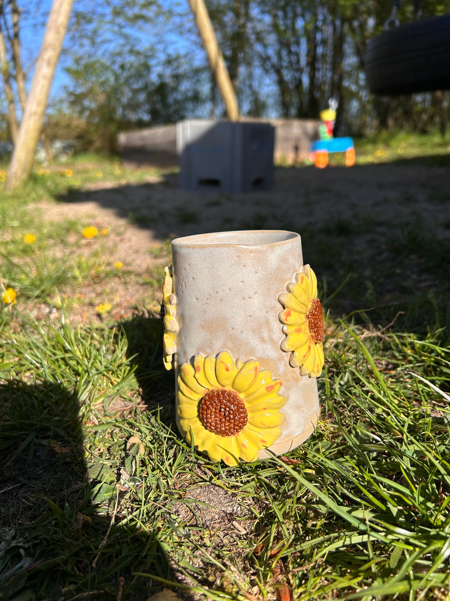 Håndlavet stentøjs vase