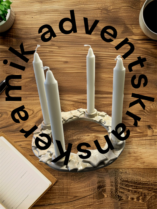 Keramik adventskrans